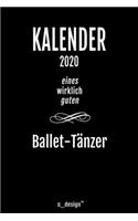 Kalender 2020 für Ballet-Tänzer
