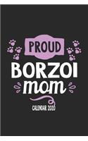 Proud Borzoi Mom Calender 2020