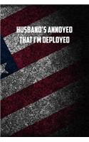 husband&#65533;s annoyed that I&#65533;m deployed: 6x9 Journal christmas gift for under 10 dollars military spouse journal