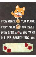 I'll Be Watching You Notebook Journal: 110 Blank Lined Papers - 6x9 Personalized Customized Shiba Inu Notebook Journal Gift For Shiba Inu Puppy Owners and Lovers