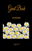 Guest Book - Floral Symphony of chamomile -For any occasion