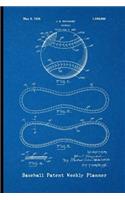 Baseball Patent Weekly Planner