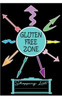Gluten Free Zone 6 X 9 Shopping List Paper 200 Pages