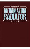 Information Radiator: Dark Red, Light Blue Design, Blank College Ruled Line Paper Journal Notebook for Project Managers and Their Families. (Agile and Scrum 6 x 9 inch Co