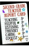 Second Grade Teacher Report Card