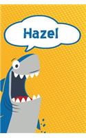 Hazel: Personalized Shark Blood Sugar Diet Diary Journal Log Featuring 120 Pages 6x9