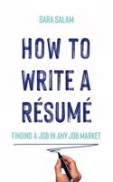 How to Write a Résumé