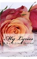 My Lyrics: A 6 x 9 Lined Journal