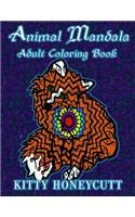 Animal Mandala: Adult Coloring Book