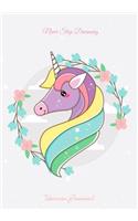Unicorn Journal: Unicorn Notebook, Unicorn Journal, Inspirational Journal & Doodle Diary, Unicorn Diary to Write and Draw In, Composition Notebook -7x10in100 Pages(4 Unicorn Notebook)