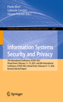 Information Systems Security and Privacy