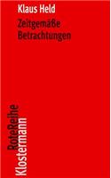 Zeitgemasse Betrachtungen