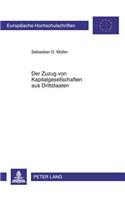 Der Zuzug Von Kapitalgesellschaften Aus Drittstaaten