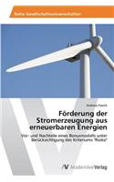 Förderung der Stromerzeugung aus erneuerbaren Energien
