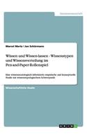 Wissen und Wissen-lassen - Wissenstypen und Wissensverteilung im Pen-and-Paper-Rollenspiel