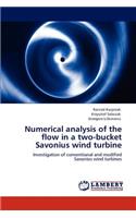 Numerical analysis of the flow in a two-bucket Savonius wind turbine