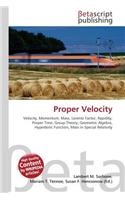 Proper Velocity