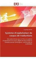 Système d''exploitation de Corpus de Traductions