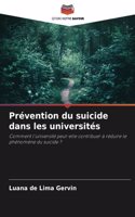Prévention du suicide dans les universités