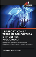 I Rapporti Con La Terra in Agricoltura E I Modi Per Migliorarli.
