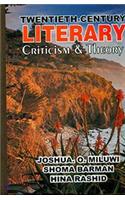 Twentieth Century Literary Criticism and theory