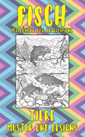 Malbücher für Erwachsene - Muster und Designs - Tiere - Fisch