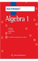Holt McDougal Algebra 1: Know-It Notebook(Holt McDougal Algebra 1)