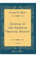 Journal of the American Oriental Society, Vol. 20 (Classic Reprint)