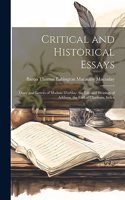 Critical and Historical Essays