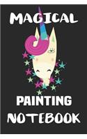 Magical Painting Notebook: Blank Lined Notebook Journal Gift Idea