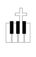 Keyboard And Cross: Keyboard And Cross Musician Christian Band Music Notebook - Spiritual Religious Musical Doodle Diary Book Gift For Pianist Musicians And Piano Playe