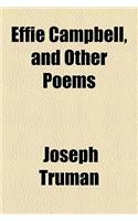 Effie Campbell, and Other Poems