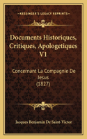 Documents Historiques, Critiques, Apologetiques V1