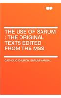 The Use of Sarum