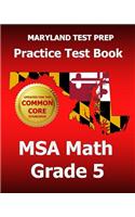 Maryland Test Prep Practice Test Book MSA Math Grade 5