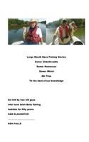 Large Mouth Bass Fishing Stories