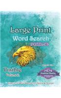 Large Print Word Search Puzzles Visible Volume 2: Puzzles & Games