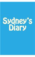 Sydney's Diary: A 6 x 9 Blank Notebook(Journal, Notebooks)