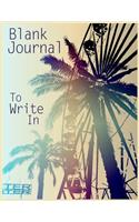 Blank Journal To Write In