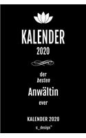 Kalender 2020 für Anwälte / Anwalt / Anwältin