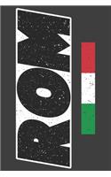 Rom: Karo Notizbuch mit 120 Seiten. Die Stadt Rom in Italien ala Geschenk