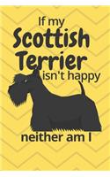 If my Scottish Terrier isn't happy neither am I: For Scottish Terrier Dog Fans