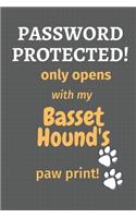 Password Protected! only opens with my Basset Hound's paw print!