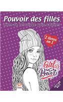 Pouvoir des filles - Edition Nuit - 2 livres en 1: Livre de Coloriage pour Adultes (Mandalas) - Anti-stress