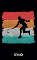 Notebook: Tennis Notebook Blank Dot Grid Journal dotted with dots 6x9 120 Pages Checklist Record Book Take Notes Tennis Player Sports Planner Paper Christmas 