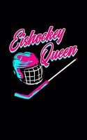 Eishockey Queen: Dotted Punkteraster Notizbuch A5 - Eishockey Notizbuch I Eishockeyspieler Mannschaft Mädchen Team Geschenk