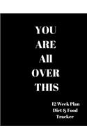 You are all over this 12 Week Plan Diet & food Tracker: Tracker / Planner:12 Weeks to a NEW YOU---.Ketogenic Diet Weight Loss Journal Planner Diary Log Book