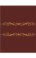 Ornate Composition Notebook: Composition Book, Journal, Cute Notebooks, Cool Notebooks, School Books (7.44 x 9.69) Large Composition Notebook, Wide Ruled Paper, 100 Sheets