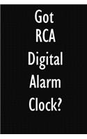 Got RCA Digital Alarm Clock?: RCA Digital Alarm Clock Diary Journal