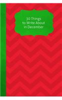 30 Things to Write about in December